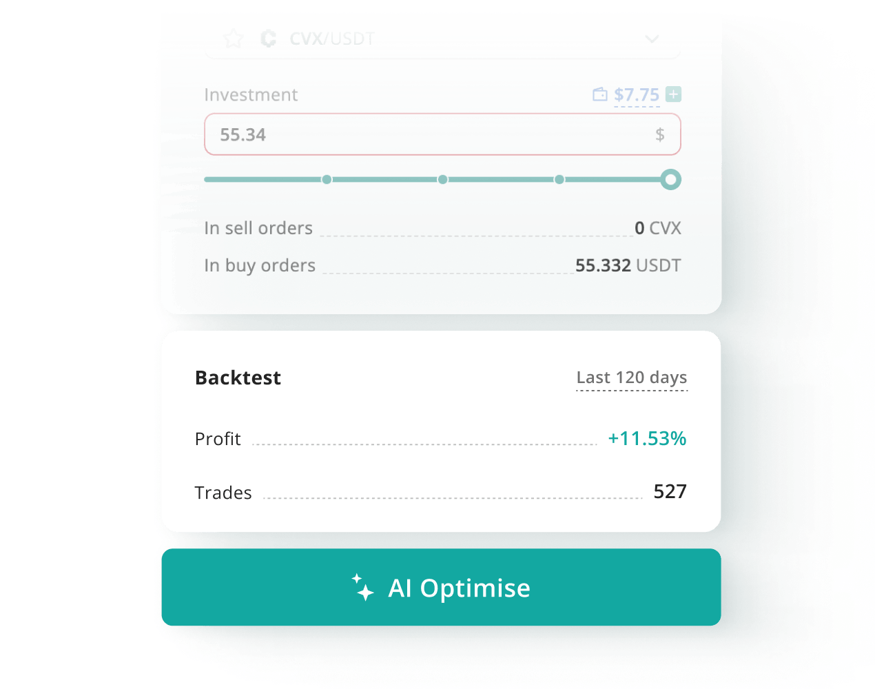 Icon Backtest & Optimize with AI